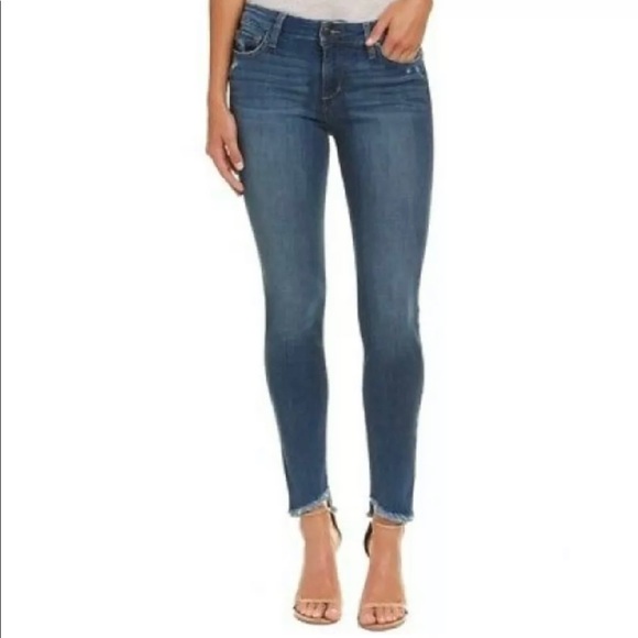 Joe's Larissa Skinny Ankle Jeans Raw Hem
